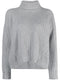 roll-neck silk-wool blend jumper